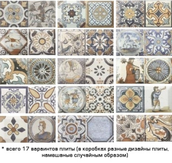 Плитка ANTIQUE ДЕКОРИРОВАННАЯ СТЕНА