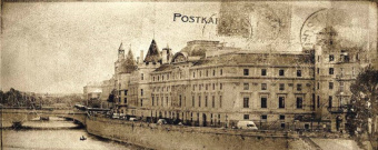 Плитка POSTCARD BEIGE 2 INSERTO SZKLANA ДЕКОР