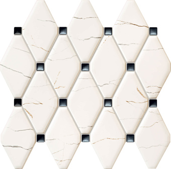 Плитка FLUO MOZAIKA WHITE 298x270 МОЗАИКА