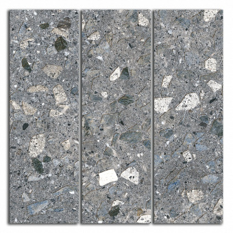 Плитка Kerama Marazzi Терраццо Серый Темный Мозаичный Sg184-004 Декор